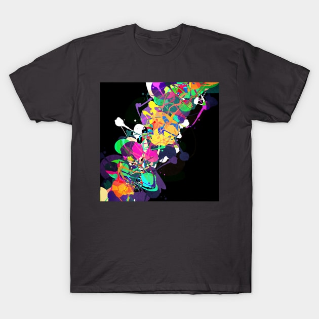 Mixed Media Colors 1 T-Shirt by perkinsdesigns